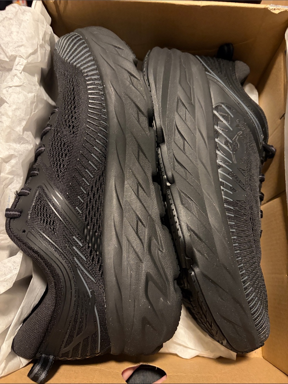 Hoka Bondi 7 black size 9 new in box - Picture 6 of 7